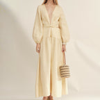 Shimmer Linen Separate Maxi Dress