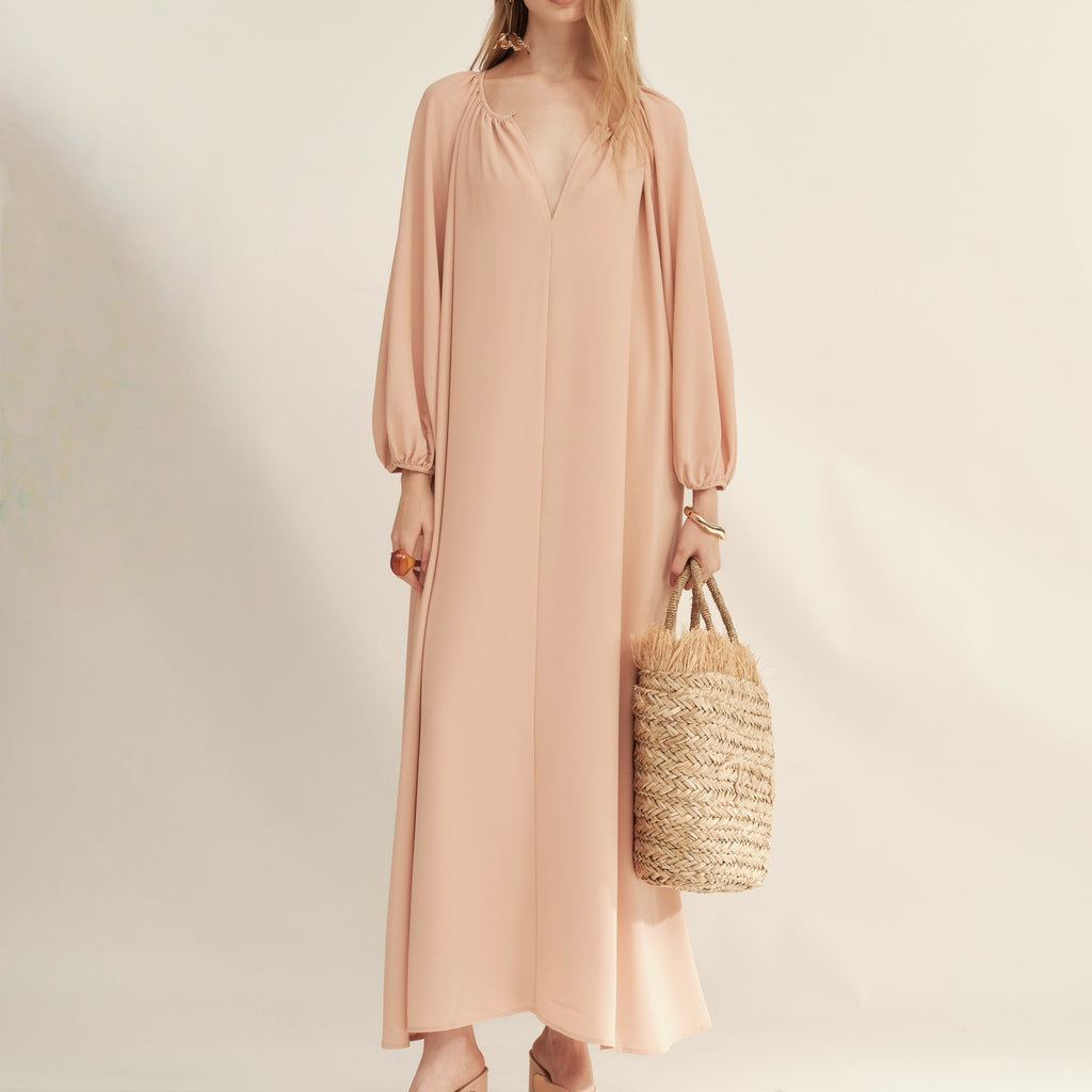 Timeless Capsule Silky Loose-Fit Oversized Maxi Dress