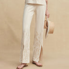 Silk-Blend Jacquard Knit Pants