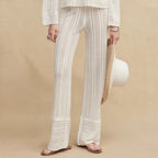 Paper Knit Wide-Leg Pants