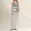 Backless Striped Knit Dress
