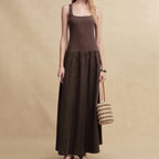 Timeless Capsule Classic Minimalist I-Back Panel Maxi Dress
