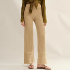 Paper Knit Wide-Leg Pants