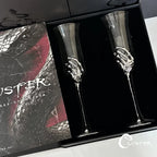 Halloween Ghost Hand Champagne Glass