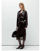 Brown Vintage Faux Leather Jacket