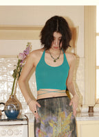 Layered Tank Top Style Summer Sun Protection Cover-Up