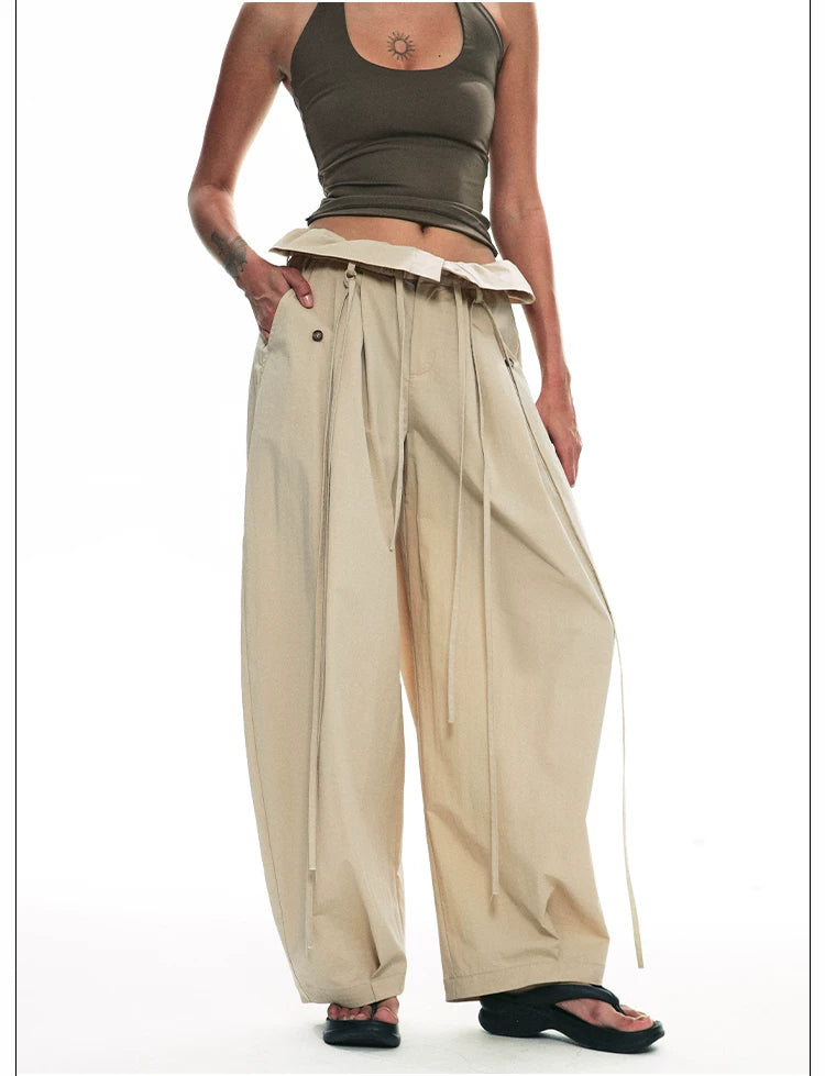 Summer Loose Wide-Leg Balloon Pants