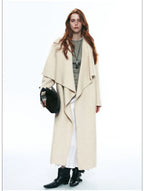 Premium Winter Stand-Collar Long Wool Coat