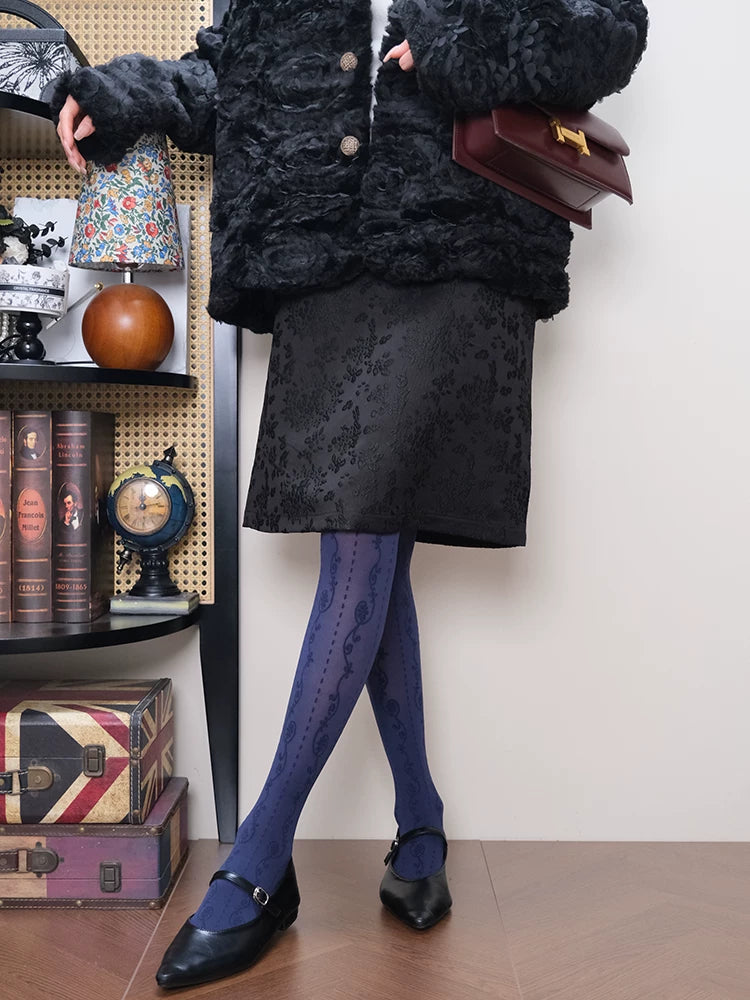 Vintage Oriental Elegance Sheer Tights Secondary image