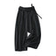 French Style Foldover Wide-Waist Tie Loose Wide-Leg Pants