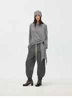 Relaxed Drawstring Jogger Sweatpants