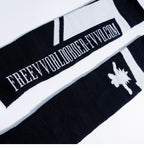 “FVVO.COM” Jacquard Knee-High Socks
