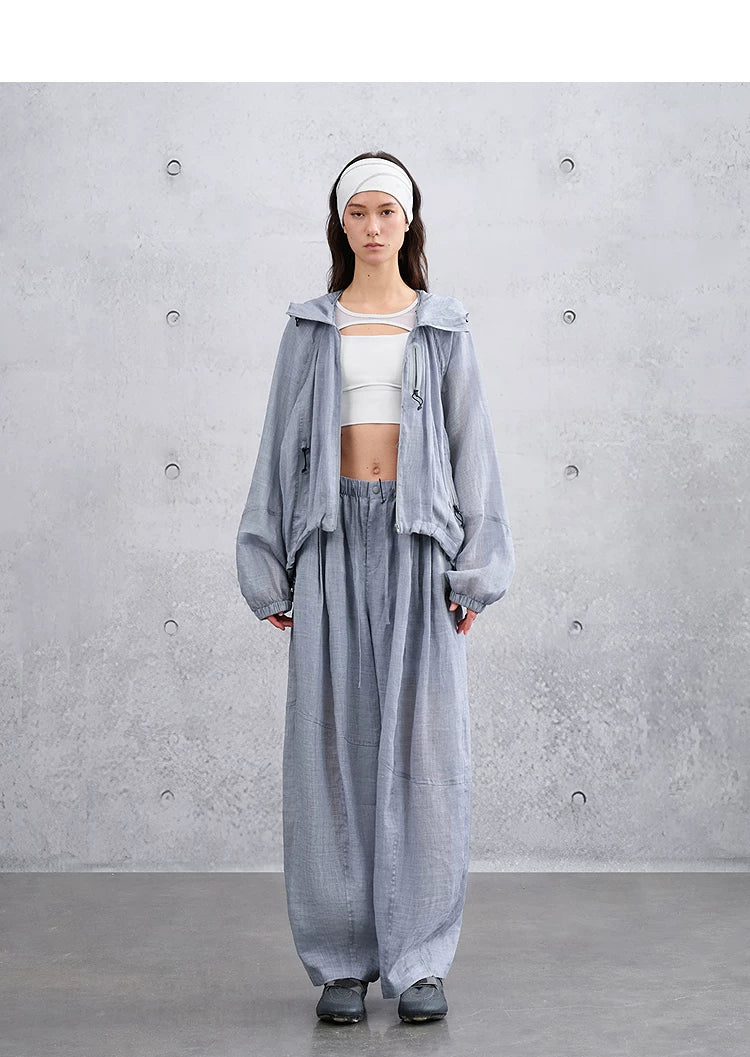 Summer Loose Casual Lightweight Outdoor Hooded Jacket