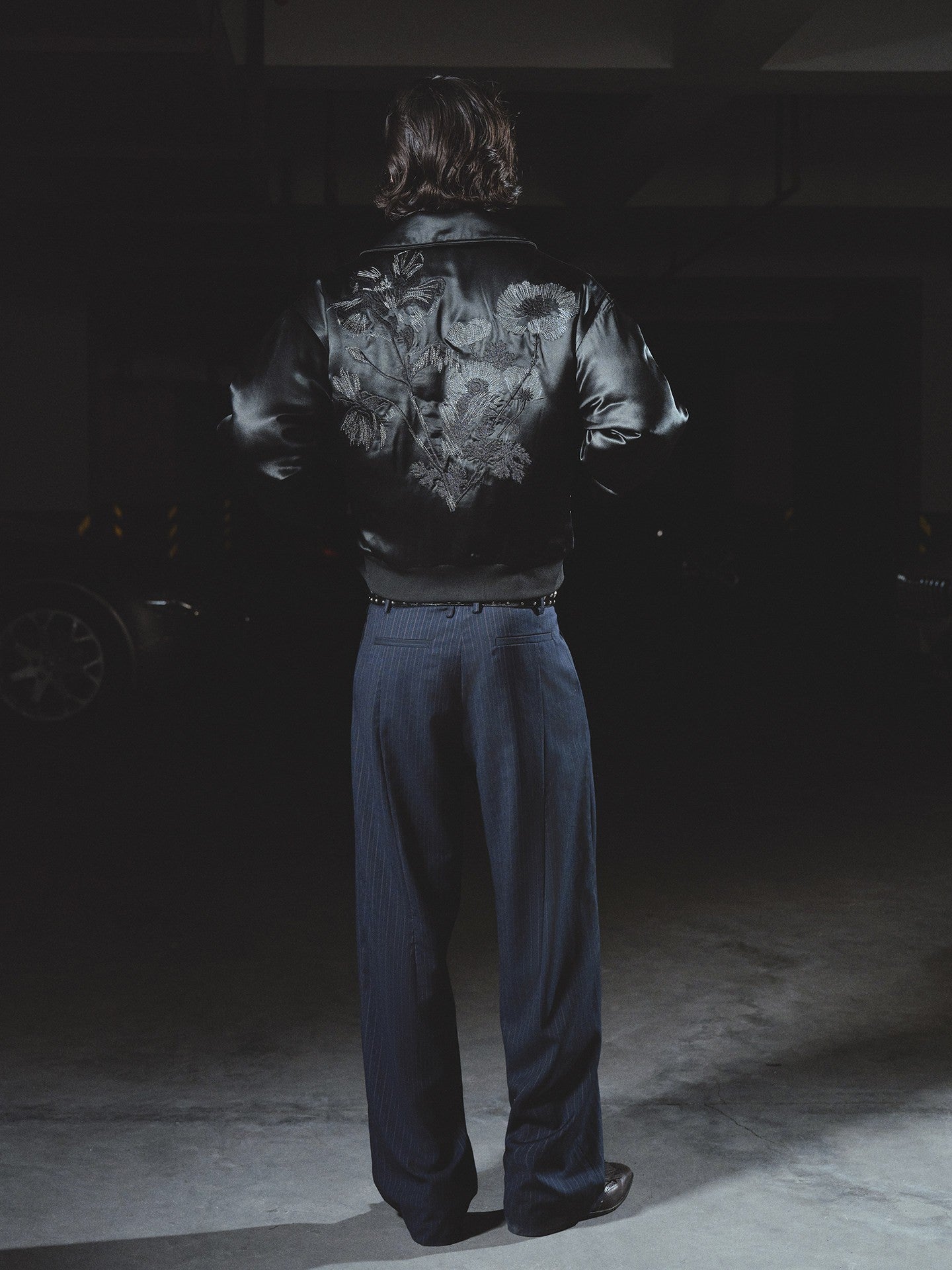 DISPLACED LOOPS STRIPE TROUSER