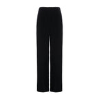 Velvet Straight-Leg Pants Set