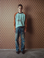 Selveged Distressed Denim