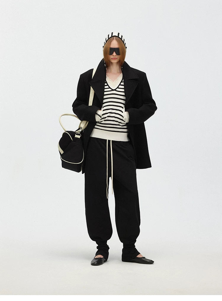 Relaxed Drawstring Jogger Sweatpants