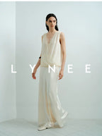 Acetate Satin Lace Cami Top