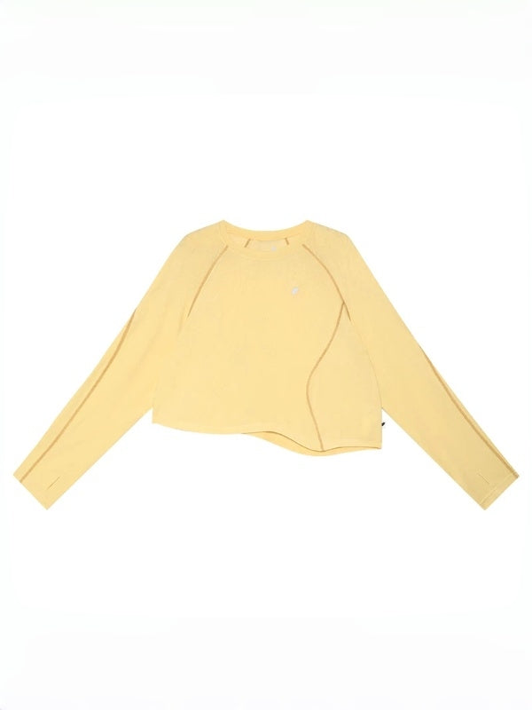 Loose Casual Asymmetrical Cropped T-Shirt Main image