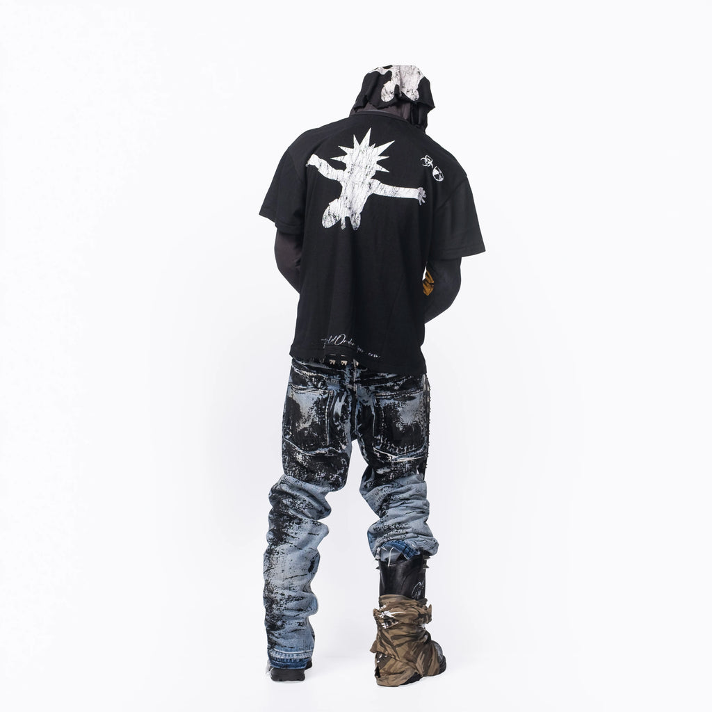 FVVO Punk Free Guys Graphic Print T-Shirt