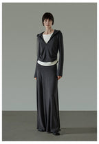Spring Loose-Fit Slim Hooded Top