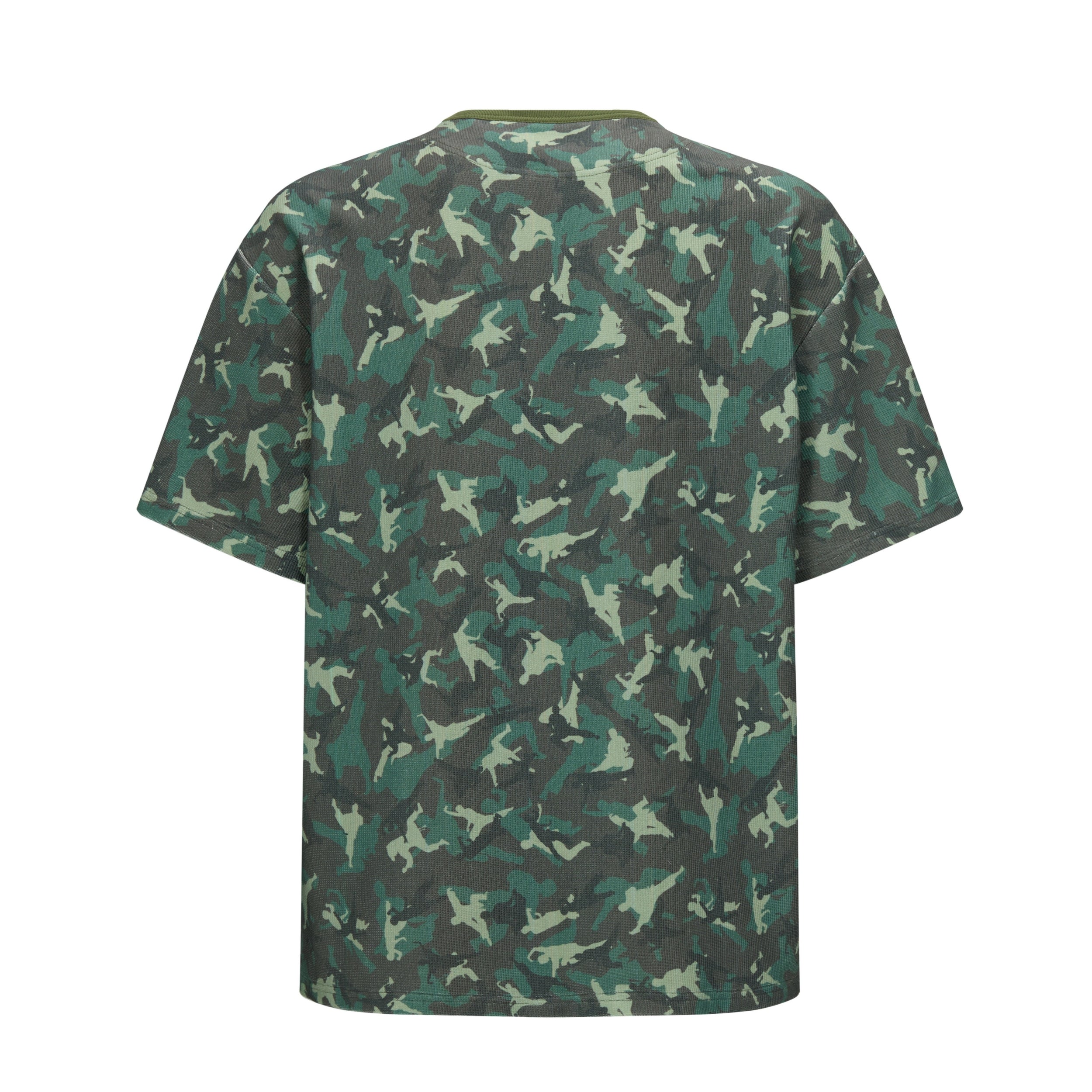 TENXTEN Original Kung Fu Camo Waffle Rib Panel Tee Secondary image