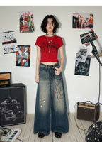 NANA Collaboration Vintage Graphic Fitted T-Shirt