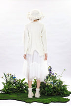 Oversized 3D Leaf Chunky Knit Sweater