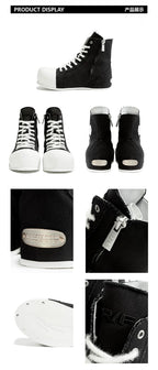 R/F 2.0 “Chaos NOISE” High-Top Canvas Sneakers