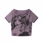 NANA Collaboration Halter Camisole Layered Off-Shoulder Two-Piece T-Shirt