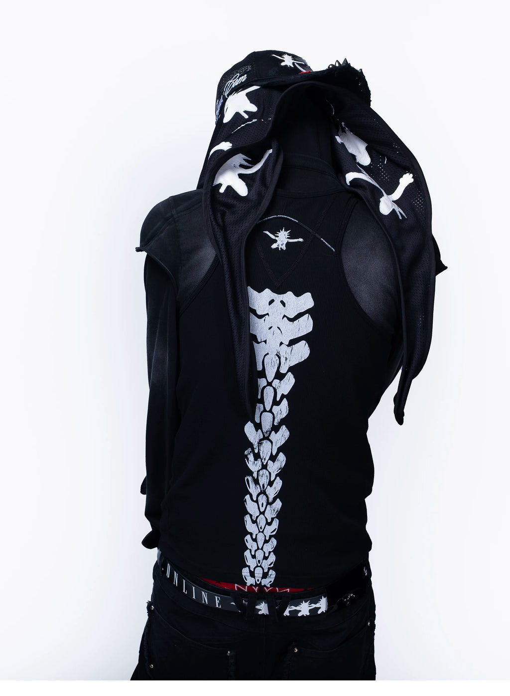 FVVO Weird Bone Frame Graphic Vest