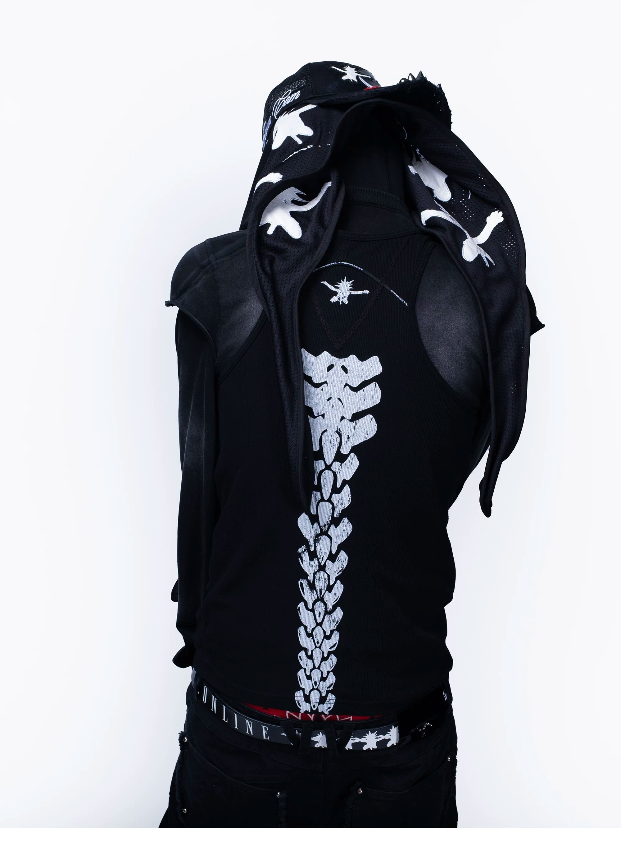 FVVO Weird Bone Frame Graphic Vest