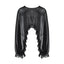 Versatile Sheer Chiffon Textured Ruffle Top
