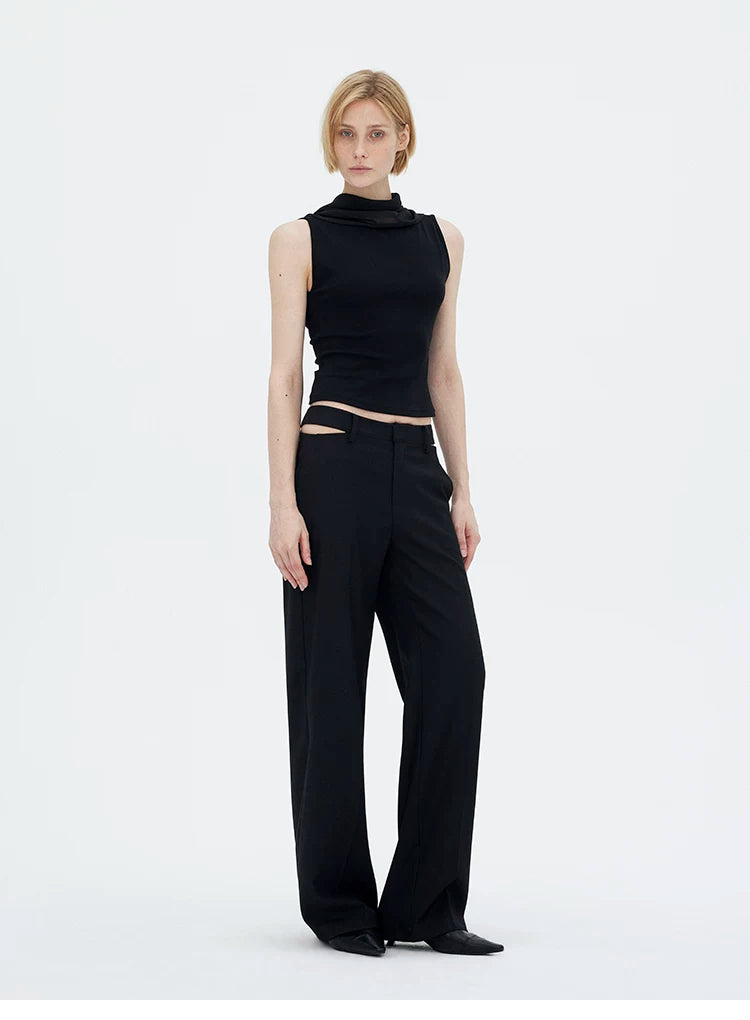 French Sheer Shawl Off-Shoulder Backless Top