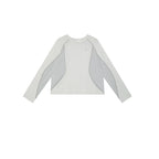 Loose Casual Linen-Blend Patchwork Printed T-Shirt
