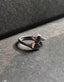 Twin Serpent Silver-Plated Adjustable Ring