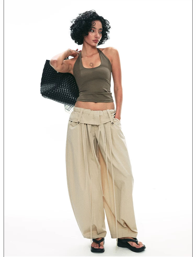 Summer Loose Wide-Leg Balloon Pants