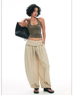 Summer Loose Wide-Leg Balloon Pants