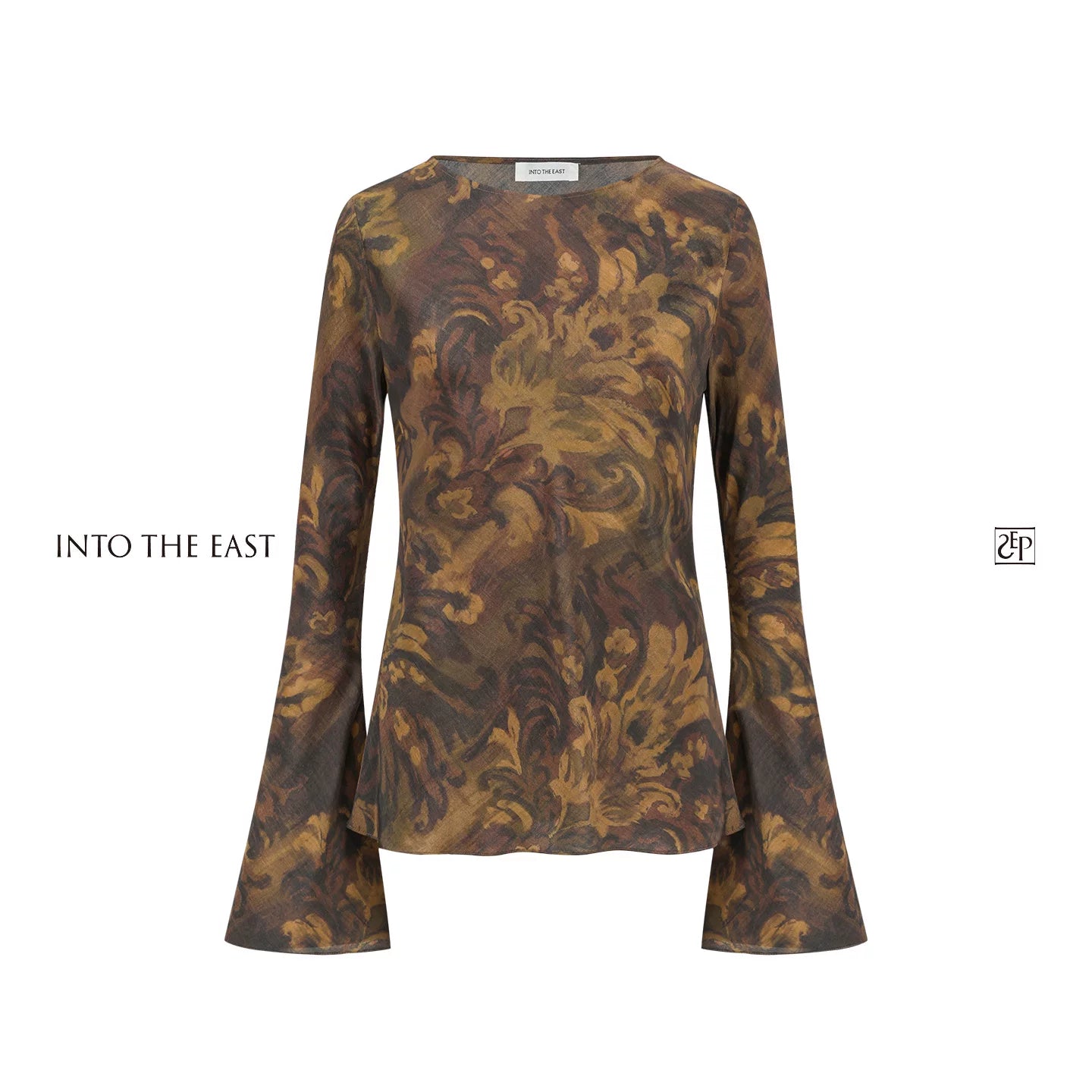 Painterly Print Long Sleeve Top Main image