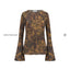 Painterly Print Long Sleeve Top