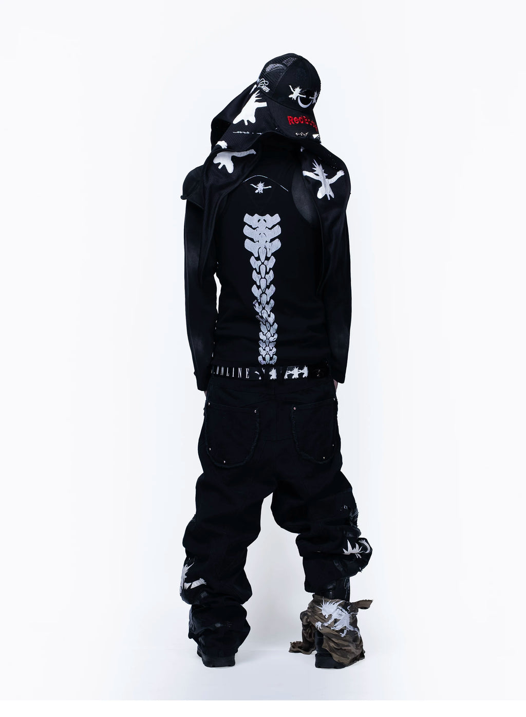 FVVO Weird Bone Frame Graphic Vest
