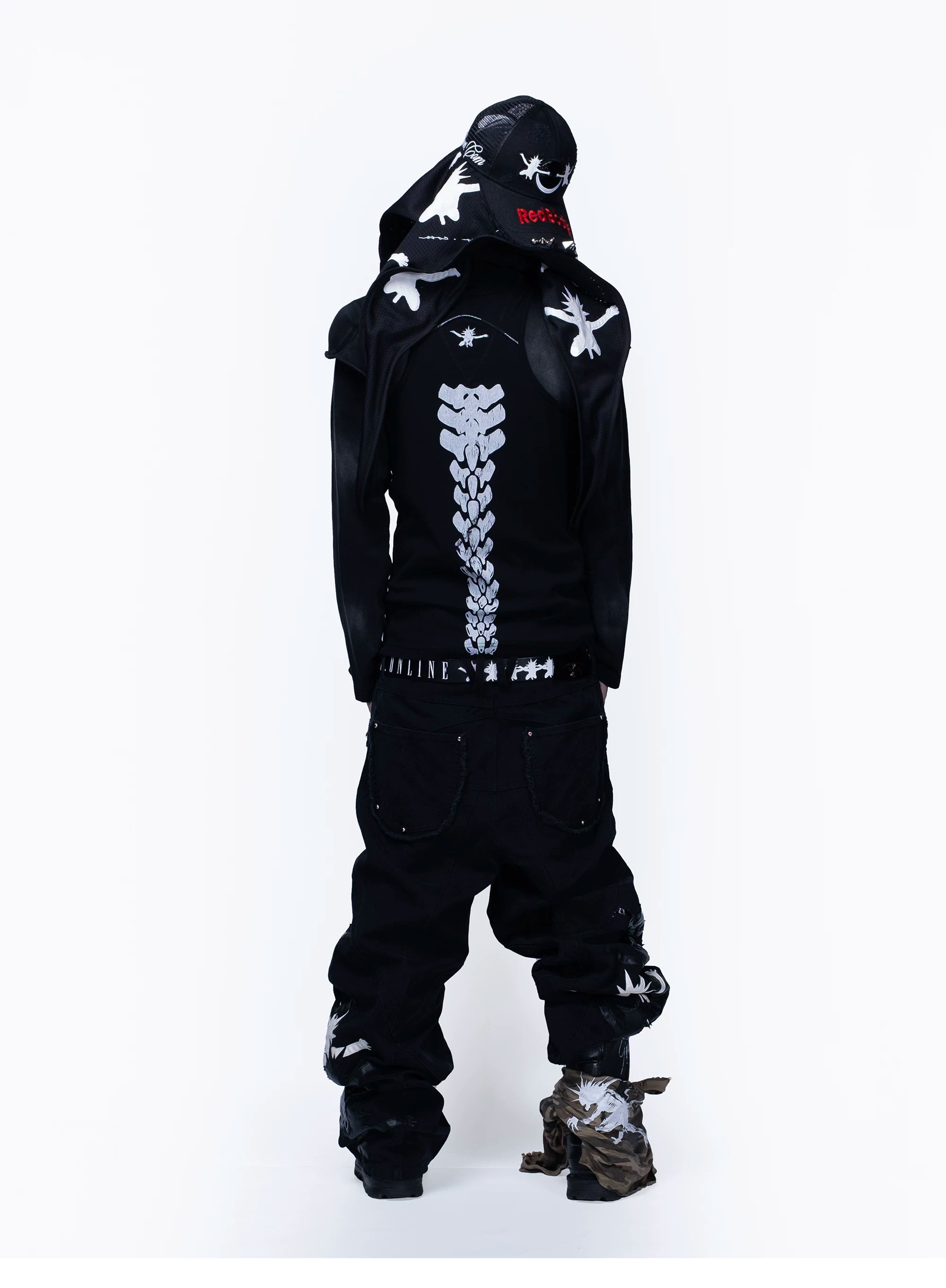 FVVO Weird Bone Frame Graphic Vest