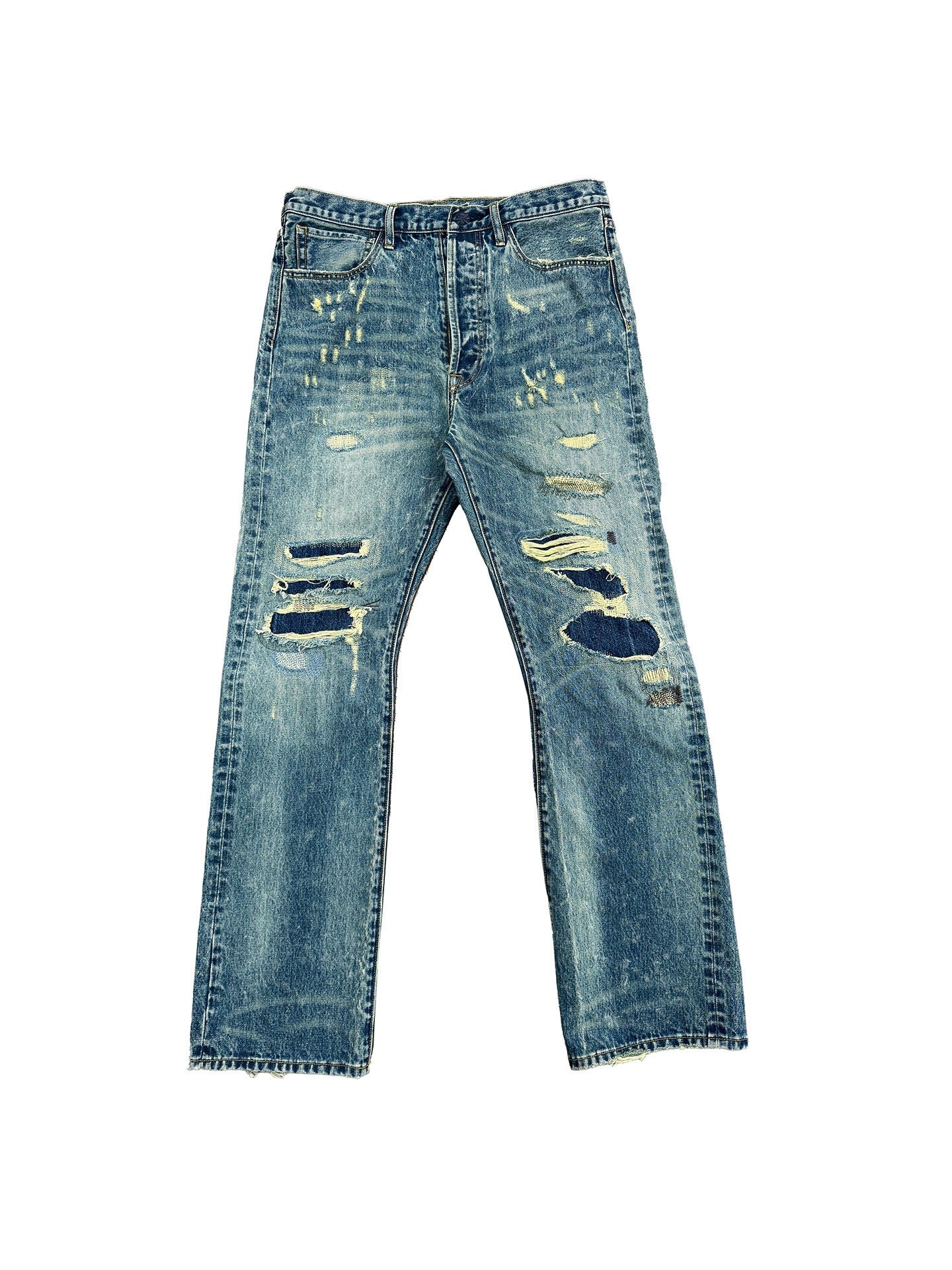Selveged Distressed Denim Main image