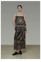 Boho Ethnic Print Vacation Cami Top