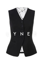 V-Neck Slim Fit Acetate Vest