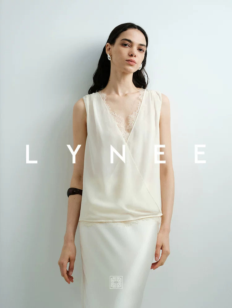 Acetate Satin Lace Cami Top