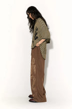 Retro Sun Print Loose Fit Casual Pants – Breathable Spring/Summer Trousers