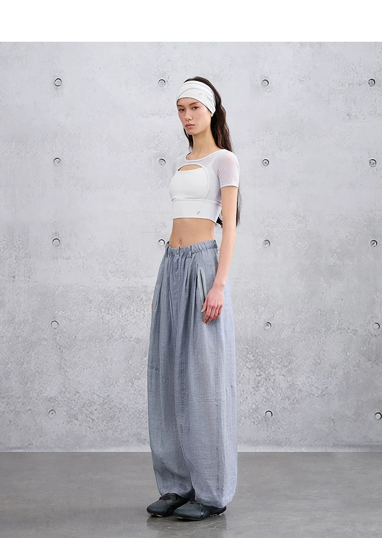 Women’s Summer Loose Casual Curved Leg Pants