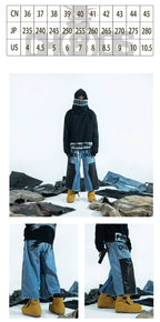 BLACK8MOB & FVVO “freeblack1” Cowhide High-Top Snow Boots