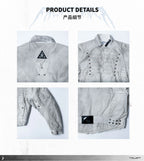 FVVO Quilted Cropped Biker Jacket